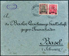 Beleg 20 P. Und 2½ Pia., Seltener Brief In Der 3.Gewichtsstufe Mit Klaren Stempeln SMYRNA "a" 27/7 05 Nach Basel. (Miche - Other & Unclassified