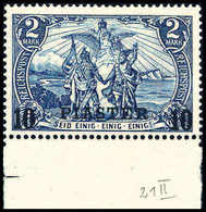 ** 10 Pia., Tadellos Postfr. Unterrandstück.<br/><b>Katalogpreis: 600,-</b> (Michel: 21II/I) - Other & Unclassified