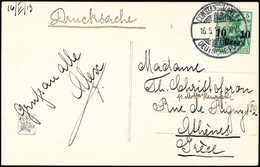 Beleg 10 P. Auf Tadelloser Drucksachen-Postkarte Mit Klarem Stempel CONSTANTINOPEL 16/6 17 Nach Griechenland. (Michel: 3 - Altri & Non Classificati