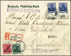 Beleg Währungs-Mischfrankatur Auf Privat-Ganzsache: 1 Pia., Mischfrankatur Mit Ausgabe 1908, 5 C. Und 10 C. Auf Privat-G - Other & Unclassified