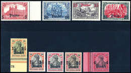 ** 1¼-25 Pia., Neun Werte, Tadellos Postfr., Meist Sign. Pauligk.<br/><b>Katalogpreis: 700,-</b> (Michel: 39/47b) - Other & Unclassified