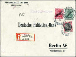 Beleg 2 Pia. In Mischfrankatur Mit Ausgabe 19o8, 5 C. Und 1o C. Auf Dekorat. Vordruck-Einschreibebrief Nach Berlin, Klar - Altri & Non Classificati