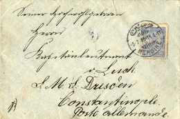 Beleg SMS "Straßburg", Seltener Brief Aus Mersine Mit Türkischer Frankatur Und Stempel Vom 5.7.1913 Nach Constantinopel  - Autres & Non Classés
