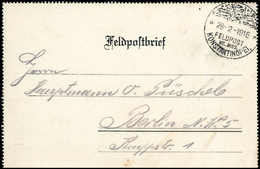 Beleg "Bosanti 19.II.16", Hs. Abs.-Vermerk Auf Feldpostbrief Mit Aufgabestempel KONSTANTINOPEL 28/2 16. Bosanti-Vorläufe - Other & Unclassified