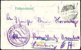Beleg KONSTANTINOPEL 2/7 17, Klar Auf Vordruck-Feldpostbrief Mit SB-Stempel Aus Moda (Deutsches Genesungsheim). - Other & Unclassified