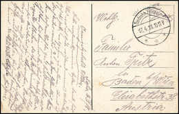 Beleg "Sofia 16/4 18", Hs. Abs.-Vermerk Auf Tadelloser Feldpostkarte Mit Tarnstempel DFP 17.4.18. - Other & Unclassified