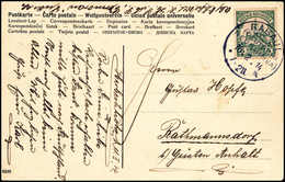 Beleg Straf-Expedition SMS "Cormoran": RABAUL "a" 16/2 14, Klar Auf Tadelloser Postkarte 5 Pfg., Datiert "Herbertshöhe 1 - Sonstige & Ohne Zuordnung