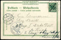 3 P., Einzelfrankatur Auf Farblitho-Postkarte ("Expeditionszelt Am Kilimandscharo"), Datiert "Zanzibar 25/10 99" Und Mar - Sonstige & Ohne Zuordnung