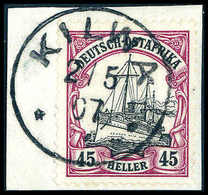 Briefst. 45 H., Tadelloses Bfstk. Mit Idealem Stempel KILWA 2/5 07.<br/><b>Katalogpreis: 110,-+</b> (Michel: 28b) - Other & Unclassified