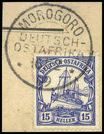 Briefst. 15 H., Tadelloses Bfstk. Mit Schönem Stempel MOROGORO 16/12 09.<br/><br/><span Style='color:red;font-size:0.9em - Autres & Non Classés