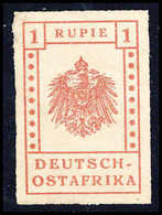 Gest. 1 R. Graurot, äußerst Frisch Erhaltenes Luxusstück, Ringsum Mit Vollständigem Durchstich, Wie Verausgabt O.G. In D - Autres & Non Classés