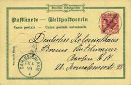 Beleg 5 P., Tadellose Privat-Ganzsachenkarte ("Gruß Aus Tanga") Mit Schönem Stempel LINDI Via Daressalam Nach Berlin. (M - Sonstige & Ohne Zuordnung