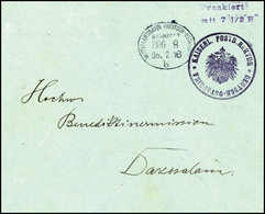 Beleg Vorausfrankierungs-Umschlag 7½ H., Morogoro-Ausgabe, Tadellos Mit Klarem Stempel MITTELLANDBAHN ZUG 8 "b" 26/2 16. - Other & Unclassified