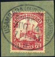 Briefst. USAMBARA-BAHNPOST ZUG 4 "a" 7/1 13, Ideal Auf Tadellosem Bfstk. 7½ H.<br/><br/><span Style='color:red;font-size - Other & Unclassified