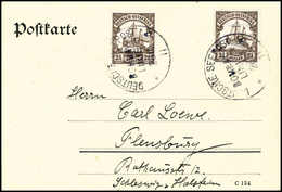 Beleg BOMBAY-LINIE "e" (Dampfer "Markgraf") 28/10 11, Zwei Klare, Schwarzviolette Abschläge Auf Schöner Postkarte Zweima - Other & Unclassified