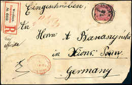 Einzelfrankatur 2 Mark 2 Mk., Farbfrische Einzelfrankatur Mit Stempel WINDHOEK 23/.. 94 Auf Eingeschriebener Päckchen-Ad - Sonstige & Ohne Zuordnung