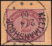 Briefst. 2 Mk., Tadelloser PA-Abschnitt Mit Klarem Stempel KEETMANSHOOP 2/4 01. Selten, Sign. Mansfeld (Dr.Steuer 5x).<b - Sonstige & Ohne Zuordnung