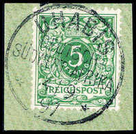 Briefst. 5 Pfg., Tadelloses Bfstk. Mit Vollem Stempel UHABIS 4/9 97 (Dr.Steuer 10x). (Michel: M46c) - Altri & Non Classificati