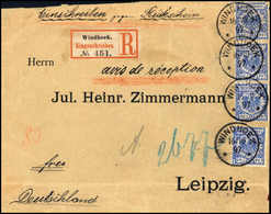Beleg Avis De Reception: 20 Pfg., Vier Exemplare Auf Einschreibe-Rückscheinbrief Nach Leipzig (Beförd.-Spuren), Klare St - Other & Unclassified