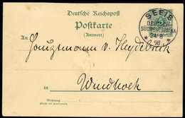 Beleg 5 Pfg., Postkarte Mit Idealem Stempel SEEIS DSWA 24/8 98 (o.Text) Nach Windhuk (Dr.Steuer 5x). (Michel: MP20) - Altri & Non Classificati