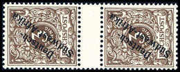 ** 3 Pfg., Tadellos Postfr., Senkr. Zwischenstegpaar.<br/><b>Katalogpreis: 120,-</b> (Michel: 1aZS) - Altri & Non Classificati