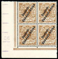 ** 3 Pfg., Tadellos Postfr. Eckrand-Viererblock Li. Unten, Fotoattest Steuer BPP.<br/><b>Katalogpreis: 3.600,-</b> (Mich - Altri & Non Classificati