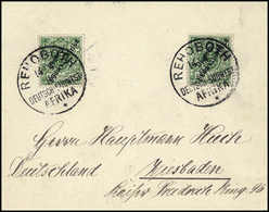 Beleg 5 Pfg., Zwei Exemplare Auf Tadellosem Brief Mit Klaren Stempeln REHOBOTH 14/4 00.<br/><br/><span Style='color:red; - Other & Unclassified