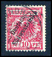 Gest. 10 Pfg., Tadellos Gestempelt, Fotobefund Jäschke-L.BPP.<br/><b>Katalogpreis: 400,-</b> (Michel: 7d) - Otros & Sin Clasificación