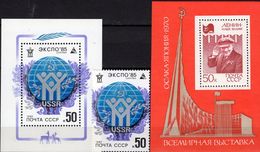 EXPO 1985 Sowjetunion 5486,Blocks 180+61 ** 6€ Osaka 1970 SU-Pavillon Globus Hoja Ss Ms Blocs Sheets Bf USSR RUSSIA - 1970 – Osaka (Japón)