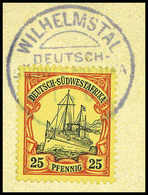 Briefst. WILHELMSTAL 1/6 14, Tadelloses, Besonders Schönes Bfstk. 25 Pfg. Auf Dieser Wertstufe Selten. (Michel: 15) - Altri & Non Classificati