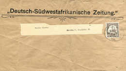 HAMBURG-WESTAFRIKA VII ("Hans Woermann") 24/12 01, Klar Auf Vordruck-Zeitungsstreifband 3 Pfg. Nach Berlin. Ein Seltenes - Autres & Non Classés