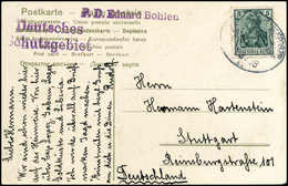 Beleg Schiffsverkehr Im Drei-Wochen-Rhythmus 1908/14: DSWA - CAPSTADT "I" ("Eduard Bohlen") 1./3 08 Klar Auf Schöner Pos - Autres & Non Classés