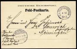 Beleg K.D.FELD-POSTSTATION Nr.1, Ideal Auf Schöner Vordruck-Feldpostkarte. - Otros & Sin Clasificación