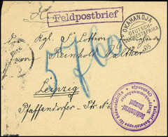 Beleg OKAHANDJA 21710 05, Sowie Violetter R1 "Feldpostbrief" (wie Im AG-Kat. Abgebildet) Nebst SB-Stempel Auf Nicht Ganz - Otros & Sin Clasificación