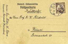 Beleg WARMBAD 13/7 08, Klar Auf Seltenem, Vermutlich In Der Kolonie Gedrucktem Feldpostkarten-Formular Als Drucksache Na - Other & Unclassified