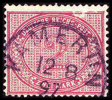 Gest. 2 Mk. Mittelrosalila, Spätverwendung, Mit Sauber Aufges. Stempel KAMERUN 12/8 97 (oben Kl. Verwendungsbed. Aufrauh - Otros & Sin Clasificación