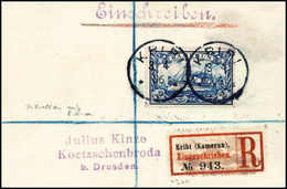 Beleg 2 Mk., Tadelloser R-Brief Mit Stempel KRIBI 3/4 06. (Michel: 17) - Autres & Non Classés