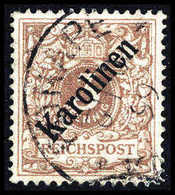 Gest. 3 Pfg., Tadelloses Exemplar Mit Klarem Stempel PONAPE 12/10 99. Ersttag, Fotoattest Jäschke-L.BPP.<br/><b>Katalogp - Otros & Sin Clasificación