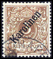 Gest. 3 Pfg., Schönes Exemplar Mit Ziffernfrei Aufges. Stempel PONAPE Und Kl. Braunem Tintenfleck, Mehrfach Sign.<br/><b - Autres & Non Classés