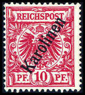 * 10 Pfg., Tadellos Ungebr., Fotobefund Jäschke-L.BPP.<br/><b>Katalogpreis: 260,-</b> (Michel: 3IIc) - Altri & Non Classificati