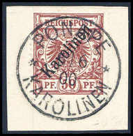 Briefst. 50 Pfg., Tadelloses Bfstk. Mit Ideal Aufges. Stempel PONAPE 5/6 00. Ausnahme-Exemplar Für Hohe Ansprüche, Fotoa - Altri & Non Classificati