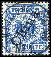 Gest. 20 Pfg., Tadellos Mit Klarem Und Genau Zentr. Stempel K.D.FELD-POSTSTATION No.1, Doppelt Sign. Bothe BPP. (Michel: - Altri & Non Classificati