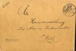 Beleg MSP No.21 ("Leipzig") 14/5 13, Klar Auf Marinebrief Mit Rs. Briefstempel Der "Leipzig", Sign. Mansfeld. - Altri & Non Classificati