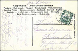 Beleg SHANGHAI-TIENTSIN "a" 4/1 10, Klar Auf Sauberer Bedarfskarte 2 C. (kl. Randriß) "via Sibirien" Nach Berlin. Auf Ki - Other & Unclassified