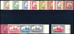 ** 3 Pfg.-5 Mk., Tadellos Postfr. Serie, Einheitl. Vom Bogenrand, Sign. Werner.<br/><b>Katalogpreis: 750,-</b> (Michel:  - Altri & Non Classificati