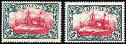 5 Mk., Beide Zähnungen, Je Tadellos Postfrisch.<br/><b>Katalogpreis: 550,-</b> (Michel: 21A/B) - Altri & Non Classificati