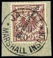 Briefst. 50 Pfg., Tadelloses Bfstk. Mit Idealem Stempel JALUIT 22/11 00.<br/><b>Katalogpreis: 55,-+</b> (Michel: 12) - Altri & Non Classificati