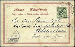 Beleg 5 Pfg., EF Mit Klarem Stempel APIA KDPA 14/6 00 Auf Farblitho-Ansichtskarte Nach Dtld. Kl. Mgl. (Michel: 2) - Other & Unclassified