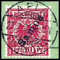 Briefst. 10 Pfg., Tadelloses, Besonders Schön Gestplt. Bfstk., Sign. Jäschke-L.BPP.<br/><b>Katalogpreis: 240,-</b> (Mich - Altri & Non Classificati