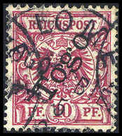 Gest. 10 Pfg., Tadellos Gestplt., Sign. Jäschke-L.BPP.<br/><b>Katalogpreis: 240,-</b> (Michel: 3c) - Altri & Non Classificati